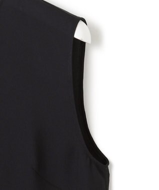 23区 S 【一部店舗限定/UVカット/洗える】ライトウェイトツイル ケープ付き ワンピース ブラック系