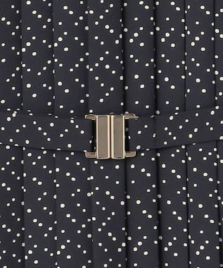 自由区 L 【19号サイズまで展開】ライトサテン ワンピース ブラック×ベージュ