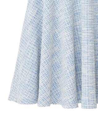 earth music&ecology カットソーツイードマーメイドスカート Blue