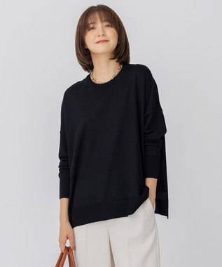 先行予約 10色展開 ウーステッドウール ビッグシルエット ニット 23区 L ファッション通販 公式通販 オンワード クローゼット