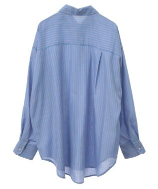 Green Parks ストライプライトシャツ Blue
