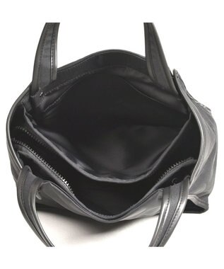 Y'SACCS ヒートエンボス ポルカドットトート Sサイズ ブラック