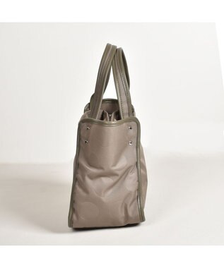 Y'SACCS ヒートエンボス ポルカドットトート Sサイズ グレージュ