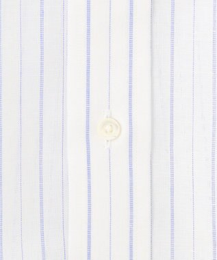 J.PRESS MEN 【WEB・一部店舗限定】コットンリネンオルタネートストライプ シャツ / レギュラー サックスブルー系1