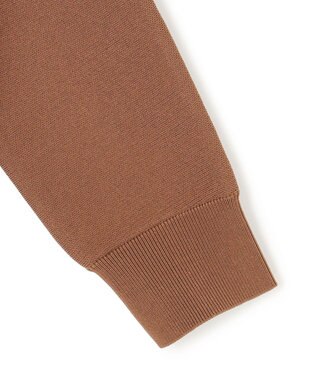 ICB 【洗える】シンセティックダブルフェイス ニットトラックジャケット コーヒー系