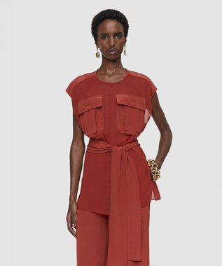 JOSEPH クレープドソワ　ブラウス　KNIZA