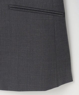 J.PRESS LADIES S 【セットアップ対応】BAHARIYE PINHEAD ノーカラー ジャケット グレー系