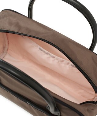 LeSportsac SQUARE TH CROSSBODY/アップタウンダークチョコ/ブラック アップタウンダークチョコ/ブラック