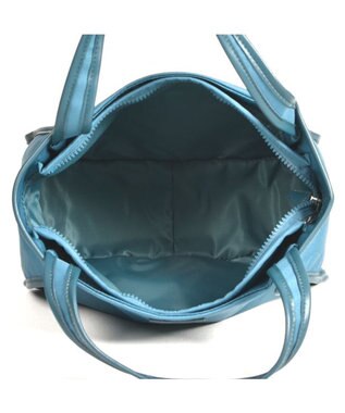 Y'SACCS ヒートエンボス ポルカドットトート Sサイズ ブルー