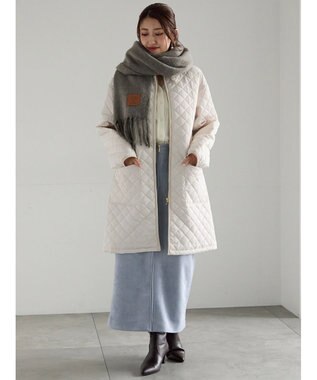 Te chichi ボンディングスエードタイトスカート ブルー