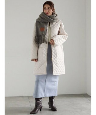 Te chichi ボンディングスエードタイトスカート ブルー