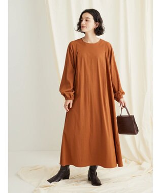 CRAFT STANDARD BOUTIQUE レーヨンデシンドレッシーワンピース Orange