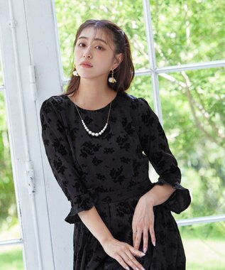 Tiaclasse 【日本製】コットンパール ネックレス ゴールド