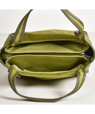 Y'SACCS ヒートエンボス ポルカドットトート Sサイズ グリーン