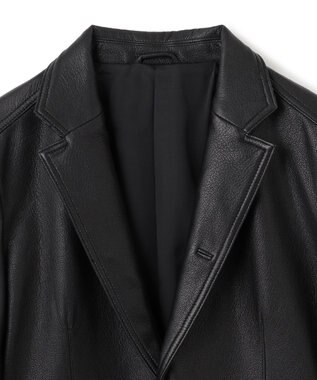 JOSEPH HOMME ライトゴートシュリンクレザー　ジャケット ブラック系