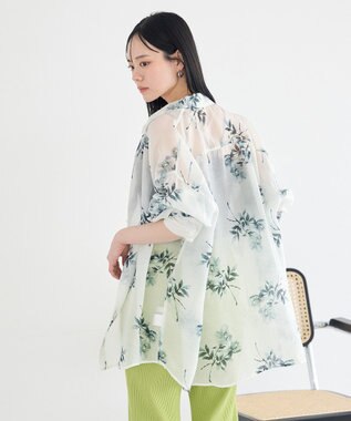 earth music&ecology シアーシャツ Flower
