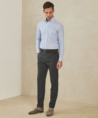 GOTAIRIKU セットアップ対応【ロングセラー】ウォッシャブル サマーウール100％パンツ(ノータック)26年モデル ライトグレー系