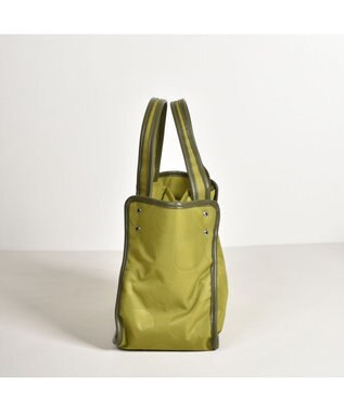 Y'SACCS ヒートエンボス ポルカドットトート Sサイズ グリーン