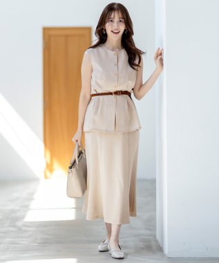 ANY SIS 【WEB・一部店舗限定】スイートクール ジレブラウス ライトベージュ