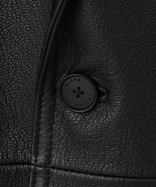 JOSEPH HOMME ライトゴートシュリンクレザー　ジャケット ブラック系