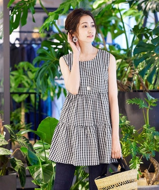 洗える 体型カバーも叶う エンパイアノースリーブチュニック Tiaclasse ファッション通販 公式通販 オンワード クローゼット