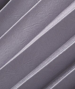 YECCA VECCA サテンプリーツスカート Grayish Blue