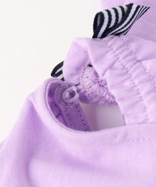 ANY KIDS 【綿100%】オンオフショルダー Tシャツ ラベンダー