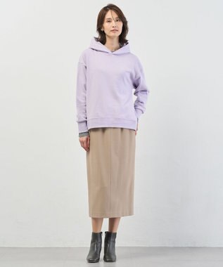 J.PRESS LADIES 【WEB限定】ロゴ裏毛 パーカー 【WEB限定】ラベンダー系