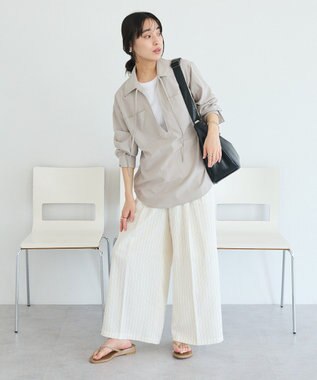 CRAFT STANDARD BOUTIQUE イージースラックス Stripe Ivory