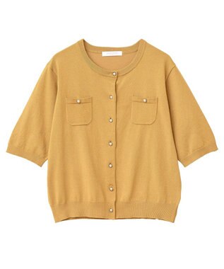 Green Parks コンパクトポケットカーディガン Mustard