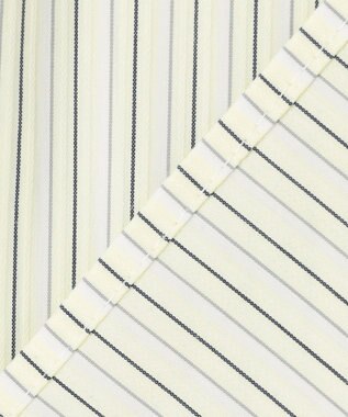 J.PRESS LADIES L 【洗える】BEZ VEGA バンドカラー ブラウス イエロー×ネイビー系