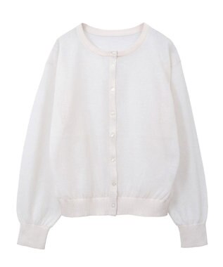 AMERICAN HOLIC シアークルーネックニットカーディガン Ivory