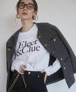 WEGO 【ANGIE VINTAGE】フロッキーロゴプリントロンT ホワイト