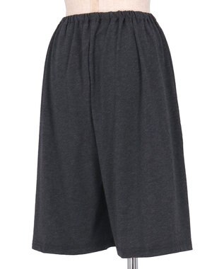 tsumori chisato SLEEP ツモリチサト ボトムス 5分丈 綿混(本体) 綿ベア天竺素材 ワイドシルエット レディース UOT156 /ワコール ブラック