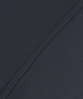 ICB L 【UVケア・速乾・接触冷感・洗える】BackSatinAmunzen 配色ボウタイブラウス ネイビー系