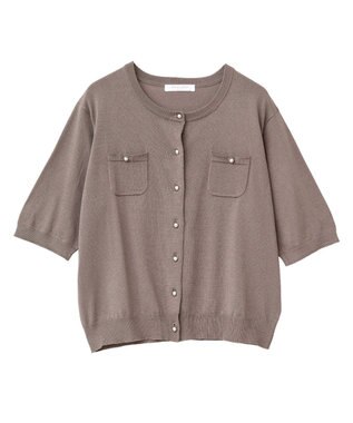 Green Parks コンパクトポケットカーディガン Gray