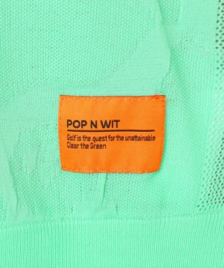 PW CIRCULUS 【手洗い可能】【MEN】アニマルドットニットモック ゴルフ ピーコックグリーン系