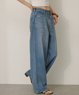 AMERICAN HOLIC 【接触冷感】ワイドデニム Light Indigo