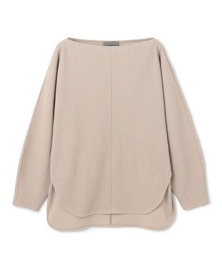 uncrave プリーツリブ ドルマンスリーブトップス グレージュ