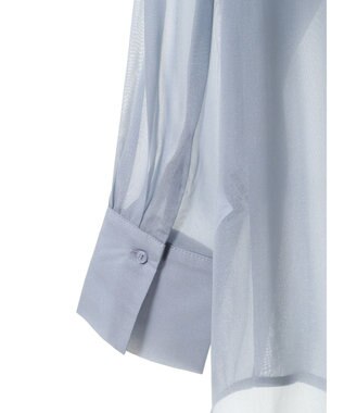 Green Parks シアーシャイニーシャツ Blue