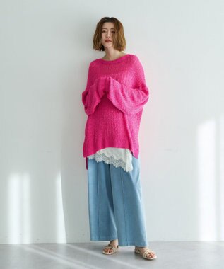 YECCA VECCA ルーズニットプルオーバー Pink