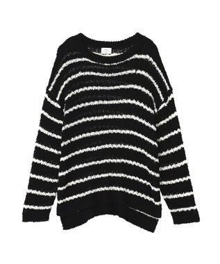 YECCA VECCA ルーズニットプルオーバー Border