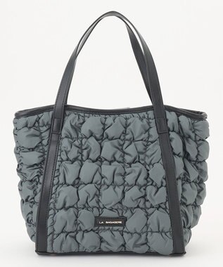 LA BAGAGERIE ポップコーンキルト2WAYトート Sサイズ ダークグレー