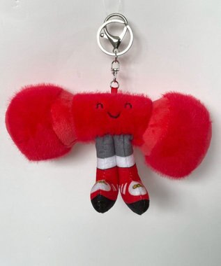 WEGO スポーツぬいぐるみキーホルダー レッド
