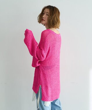 YECCA VECCA ルーズニットプルオーバー Pink