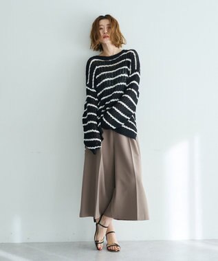 YECCA VECCA ルーズニットプルオーバー Border