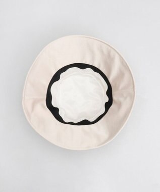 AURORA 【 LANVIN COLLECTION（ランバン コレクション） 】グログランリボンキャペリンハット ベージュ