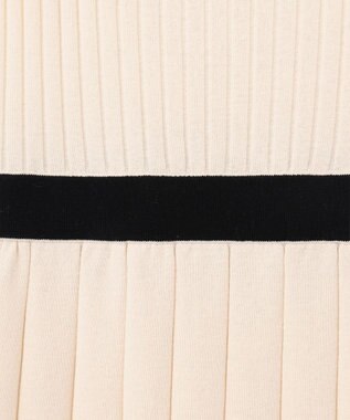 GRACE CONTINENTAL メッシュヘムニットワンピース キナリ