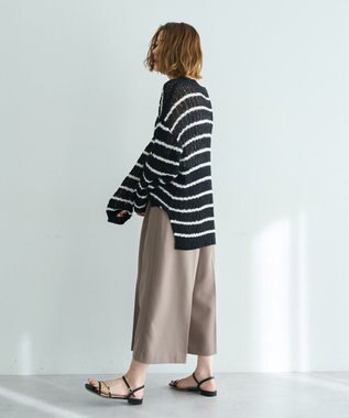 YECCA VECCA ルーズニットプルオーバー Border