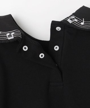 ANY KIDS 音符ブラウス ブラック